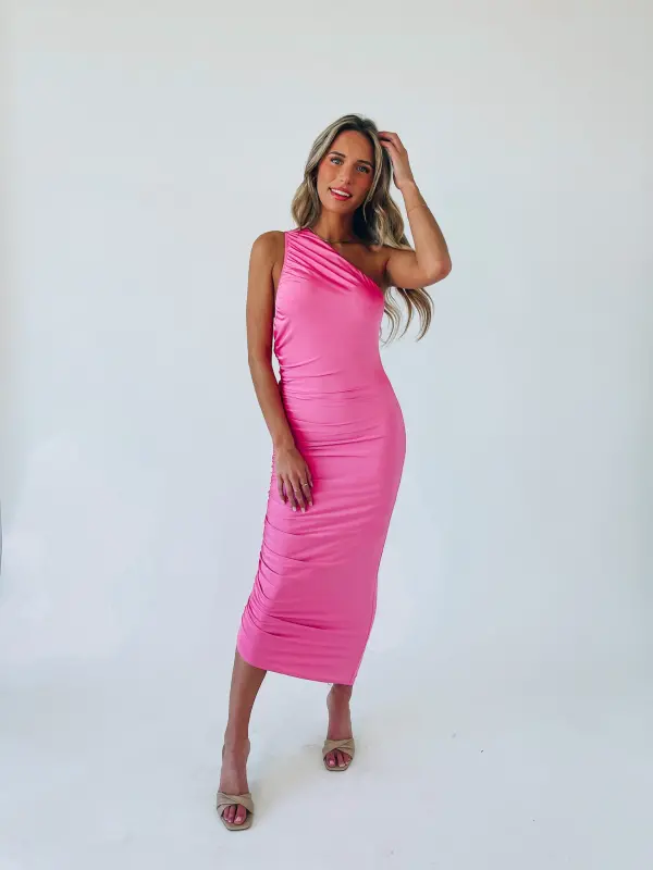 Mel One Shoulder Midi Dress
