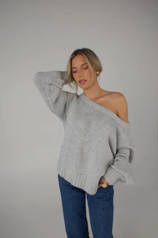 Brandy Off The Shoulder Sweater